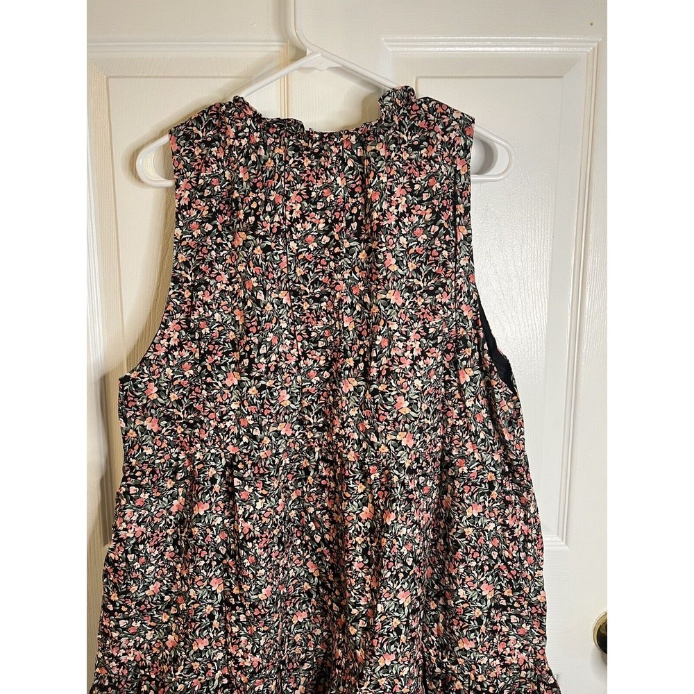 BB Dakota Sleeveless Tiered Black Floral Dress Size XL NWT - Picture 10 of 14